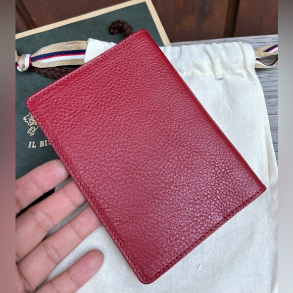 New Vintage IL Bisonte Passport Holder Notebook Cover Vegetable tanned Leather - Picture 5 of 6